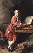 Thomas Gainsborough Portrait of Johann Christian Fischer oil painting on canvas